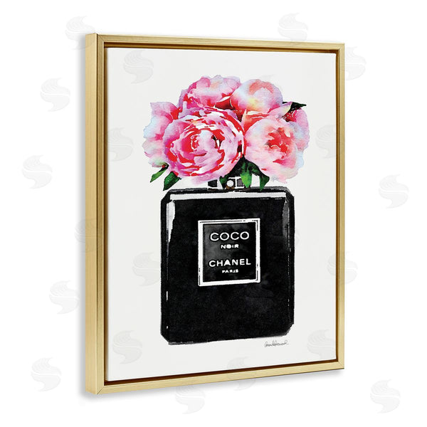 Stupell Industries Amanda Greenwood | Glam Perfume Bottle Flowers