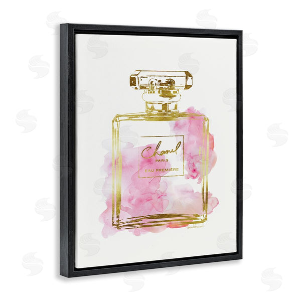 Stupell Industries Amanda Greenwood | Glam Perfume Bottle Gold Pink