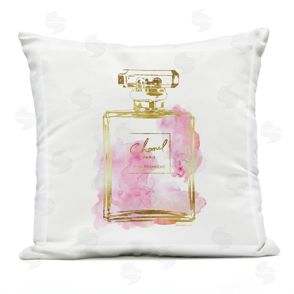 Stupell Industries Amanda Greenwood | Glam Perfume Bottle Printed Throw Pillow