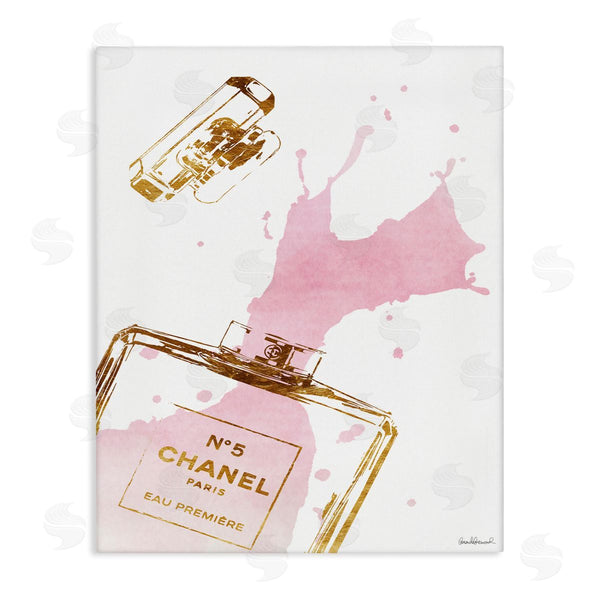 stupell industries Amanda Greenwood | Glam Perfume Bottle Splash Pink Gold