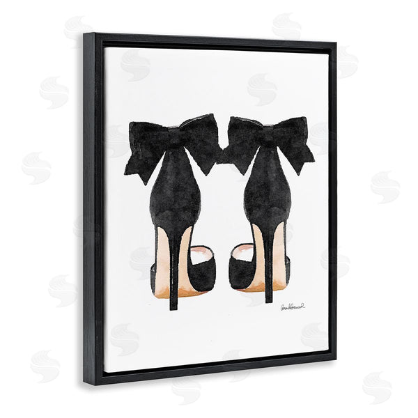 Stupell Industries Amanda Greenwood | Glam Pumps Heels With Black Bow