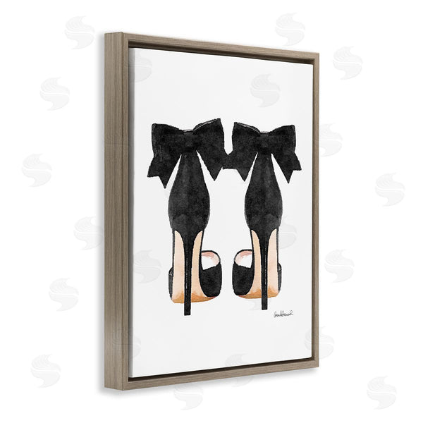 Stupell Industries Amanda Greenwood | Glam Pumps Heels With Black Bow