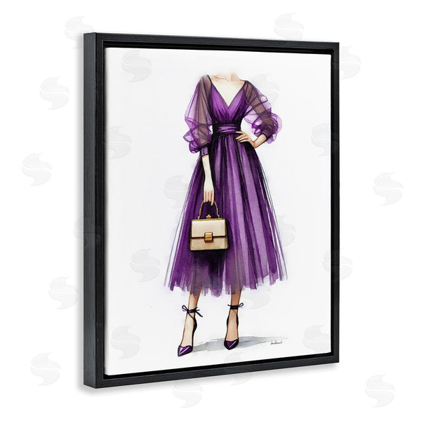 Stupell Industries Amanda Greenwood | Glam Purple Gown Wall Art