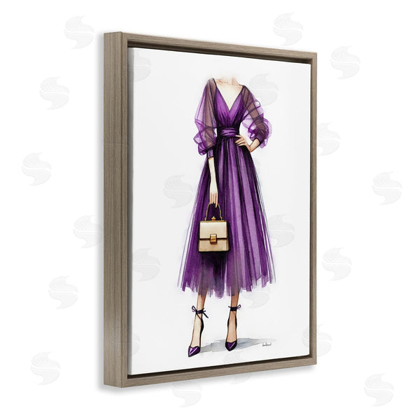 Stupell Industries Amanda Greenwood | Glam Purple Gown Wall Art