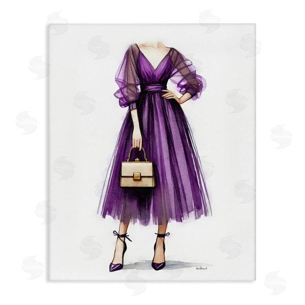 stupell industries Amanda Greenwood | Glam Purple Gown Wall Art