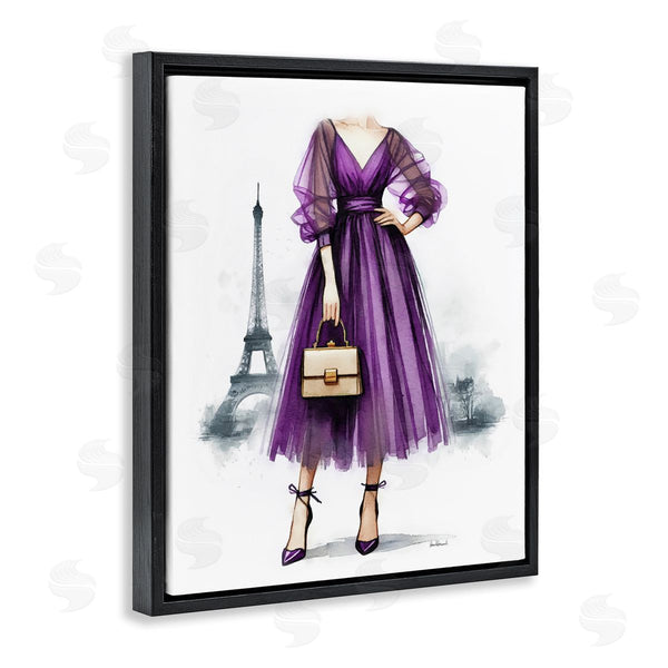 Stupell Industries Amanda Greenwood | Glam Purple Paris Gown Wall Art