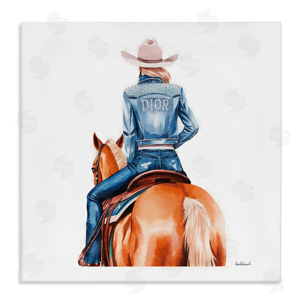 stupell industries Amanda Greenwood | Glitzy Cowgirl & Horse