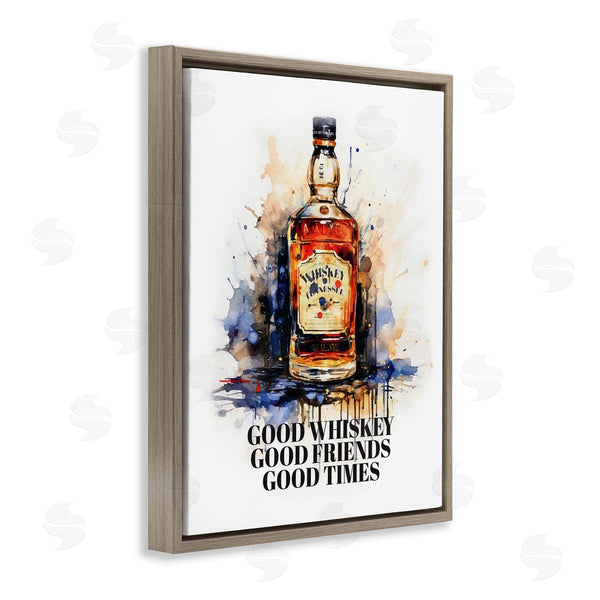 Stupell Industries Amanda Greenwood | Good Whiskey & Friends Wall Art