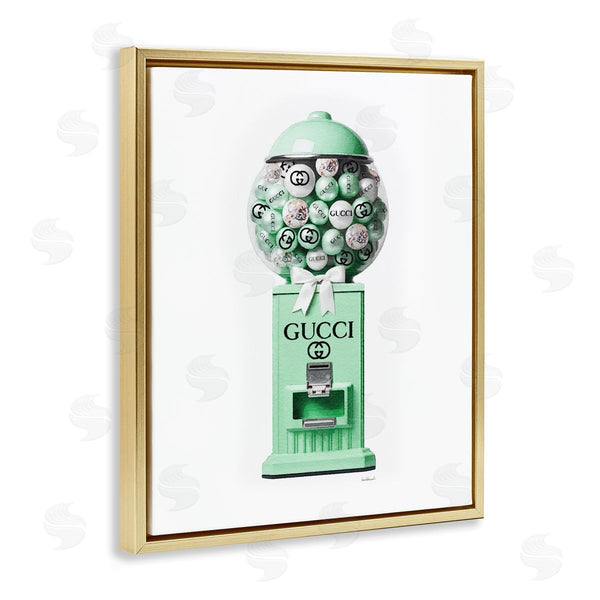 Stupell Industries Amanda Greenwood | Green Glam Gumball Machine
