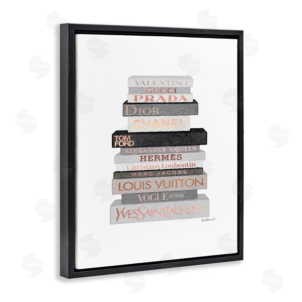 Stupell Industries Amanda Greenwood | Grey & Peach Bookstack