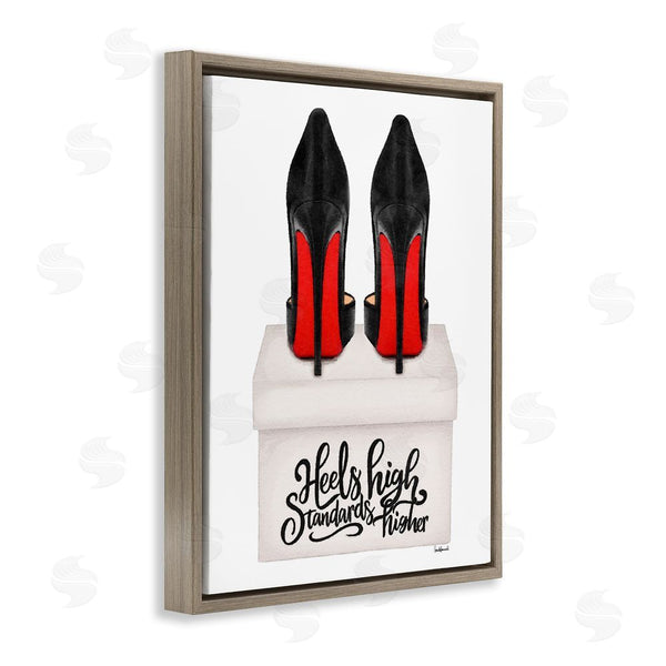 Stupell Industries Amanda Greenwood | Heels High Standards Higher Wall Art