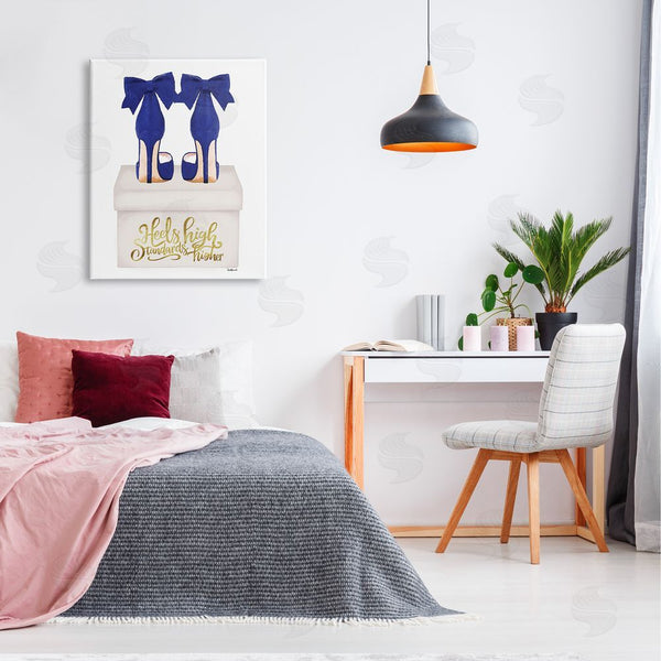Stupell Industries Amanda Greenwood | High Standards Blue Heels Wall Art