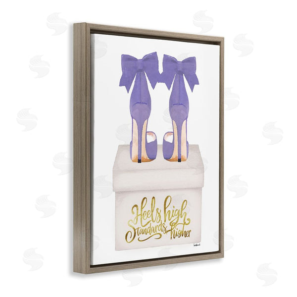 Stupell Industries Amanda Greenwood | High Standards Purple Heels Wall Art