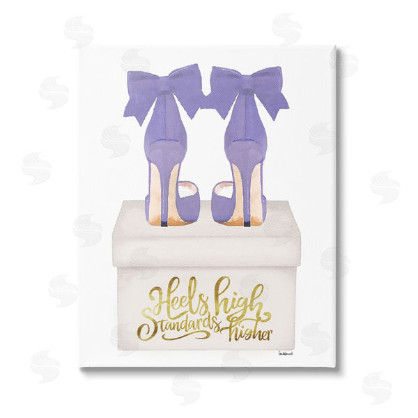 stupell industries Amanda Greenwood | High Standards Purple Heels Wall Art