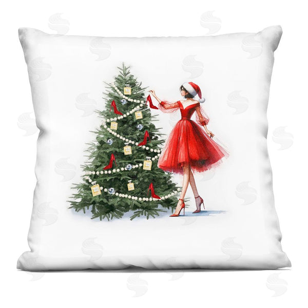 stupell industries Amanda Greenwood | Holiday Tree Glam Accessories Printed Throw Pillow