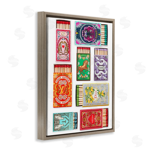 Stupell Industries Amanda Greenwood | Iconic Fashion Brands Matchboxes