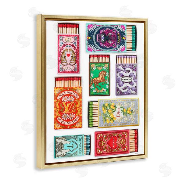Stupell Industries Amanda Greenwood | Iconic Fashion Brands Matchboxes