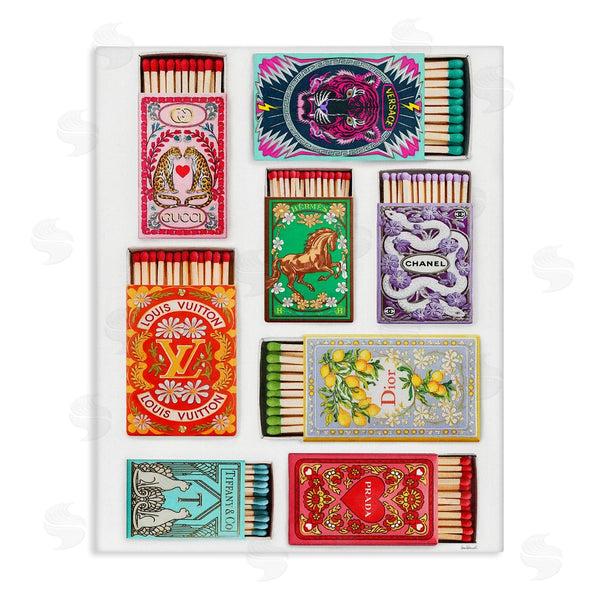 stupell industries Amanda Greenwood | Iconic Fashion Brands Matchboxes