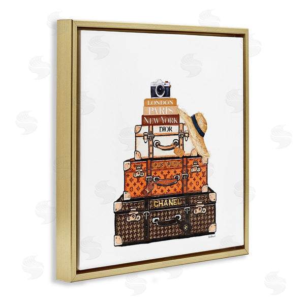 Stupell Industries Amanda Greenwood | Iconic Travel Suitcases