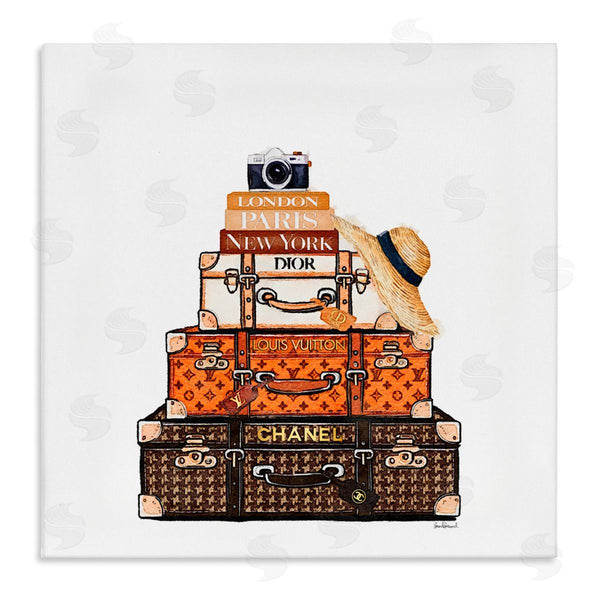 stupell industries Amanda Greenwood | Iconic Travel Suitcases