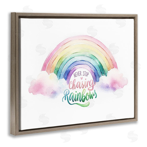 Stupell Industries Amanda Greenwood | Inspirational Chasing Rainbows Wall Art