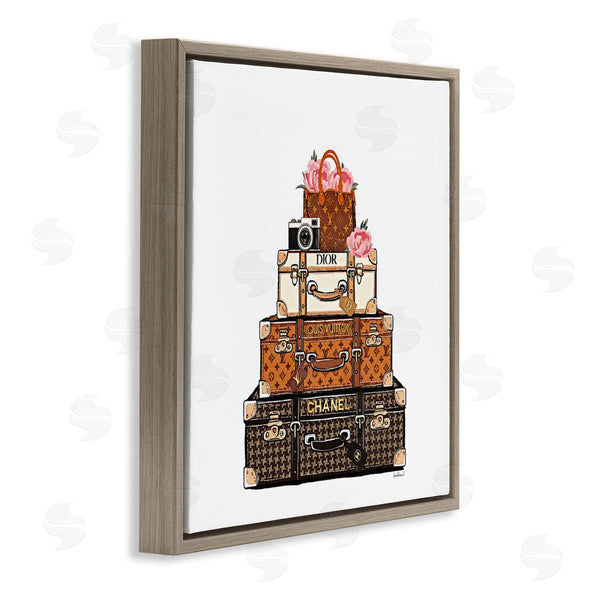 Stupell Industries Amanda Greenwood | Luggage With Flowers & Camera