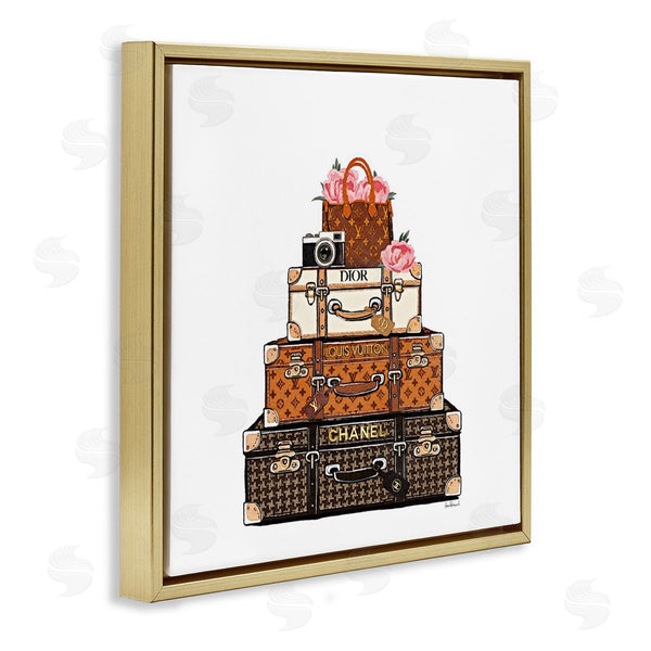 Stupell Industries Amanda Greenwood | Luggage With Flowers & Camera