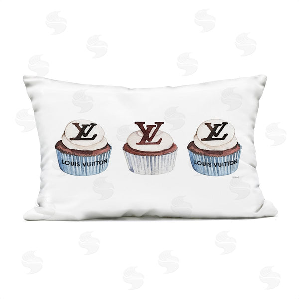Stupell Industries Amanda Greenwood | Luxury Bakery Cupcake Trio Printed Throw Pillow