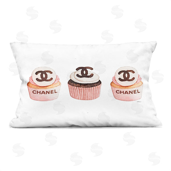 stupell industries Amanda Greenwood | Luxury Fashion Cupcake Trio Printed Throw Pillow