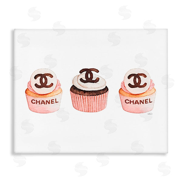 stupell industries Amanda Greenwood | Luxury Fashion Cupcake Trio Wall Art