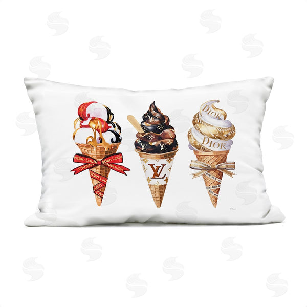 Stupell Industries Amanda Greenwood | Luxury Gourmet Ice Cream Printed Throw Pillow