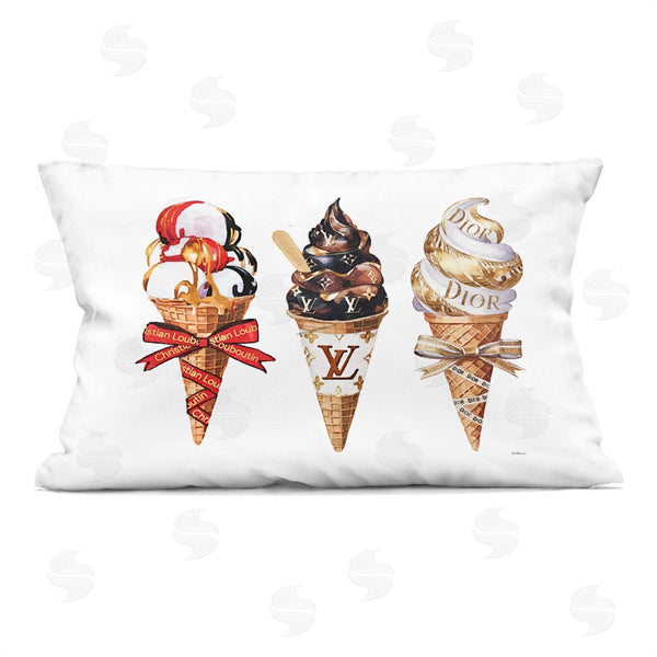 stupell industries Amanda Greenwood | Luxury Gourmet Ice Cream Printed Throw Pillow