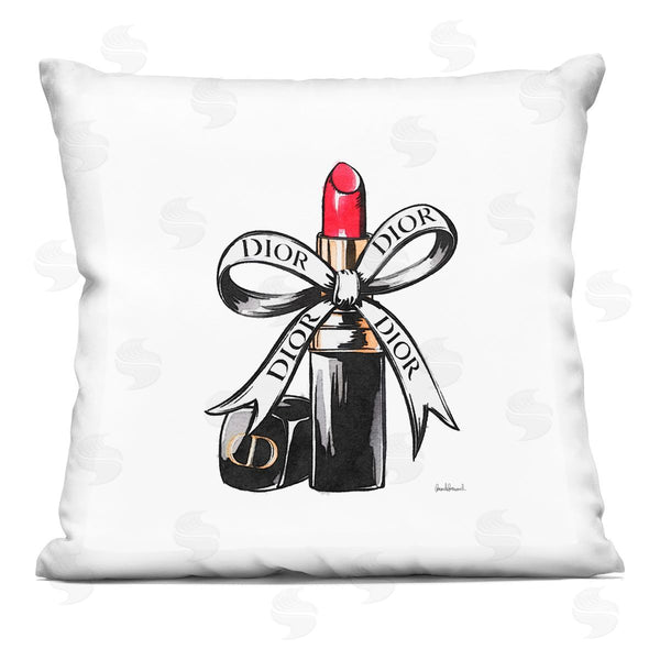 stupell industries Amanda Greenwood | Luxury Lipstick Ribbon Printed Throw Pillow