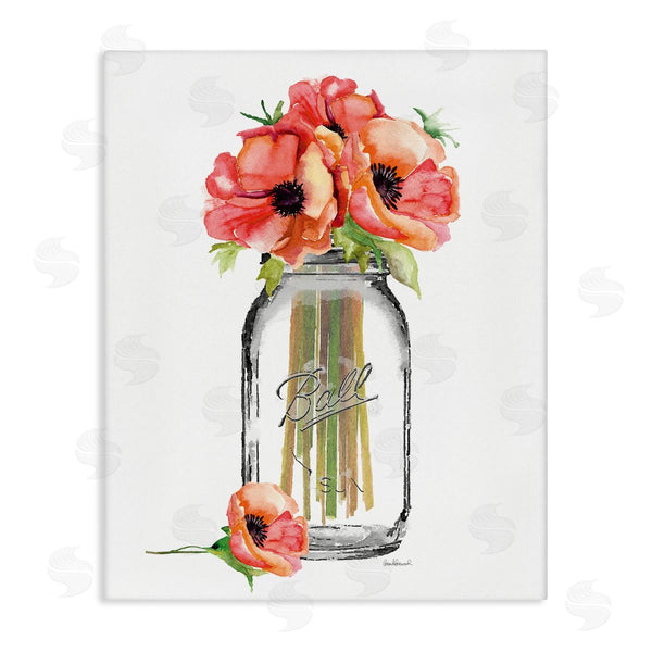 stupell industries Amanda Greenwood | Mason Jar Poppies