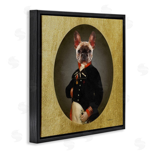 Stupell Industries Amanda Greenwood | Military French Bulldog Funny Conquistador Dog Fashion Wall Art