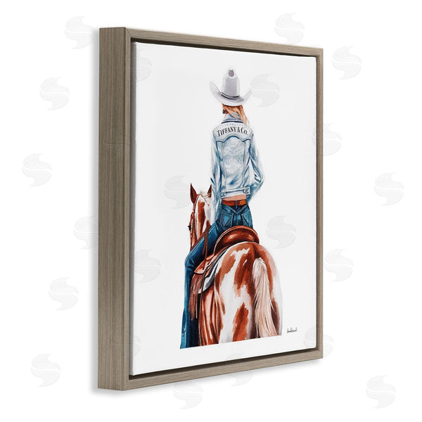 Stupell Industries Amanda Greenwood | Mod Cowgirl On Horse