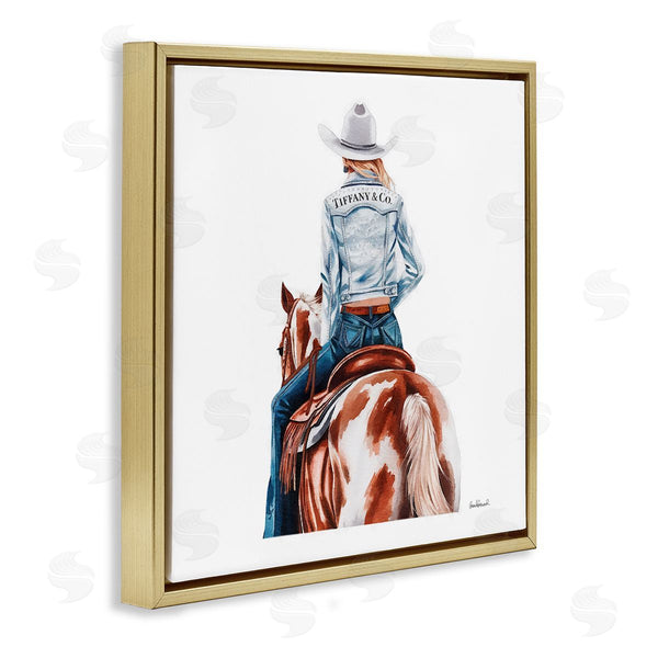 Stupell Industries Amanda Greenwood | Mod Cowgirl On Horse