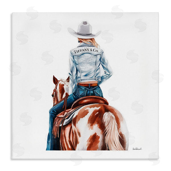 stupell industries Amanda Greenwood | Mod Cowgirl on Horse