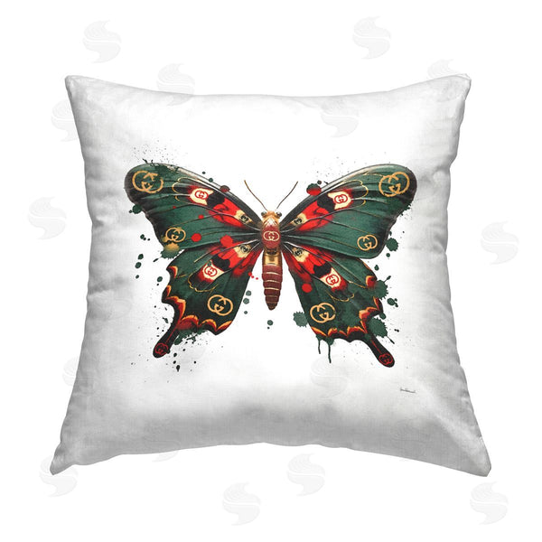 stupell industries Amanda Greenwood | Modern Fashion Butterfly Printed Throw Pillow