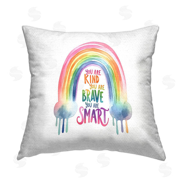 Stupell Industries Amanda Greenwood | Modern Inspiring Rainbow Printed Throw Pillow