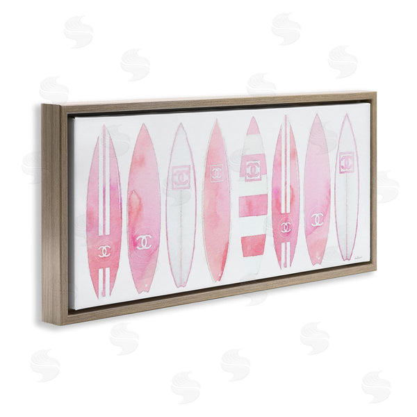 Stupell Industries Amanda Greenwood | Nautical Glam Fashion Surfboards Wall Art