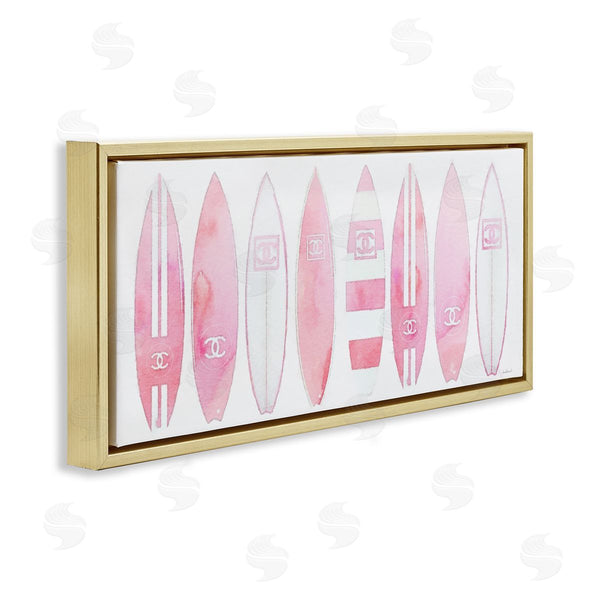 Stupell Industries Amanda Greenwood | Nautical Glam Fashion Surfboards Wall Art