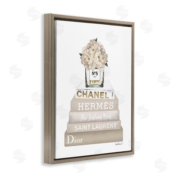 Stupell Industries Amanda Greenwood | Neutral Bookstack Fashion