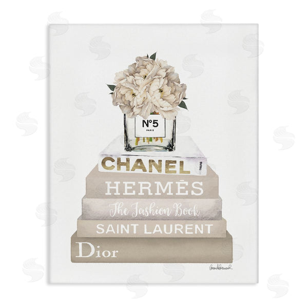 stupell industries Amanda Greenwood | Neutral Bookstack Fashion