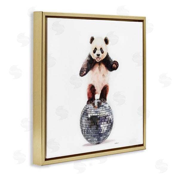 Stupell Industries Amanda Greenwood | Panda Balancing On Disco Ball