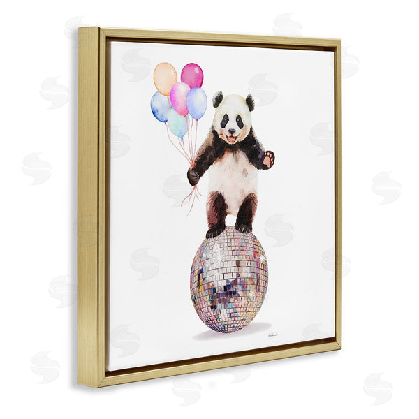 Stupell Industries Amanda Greenwood | Panda & Balloons Disco
