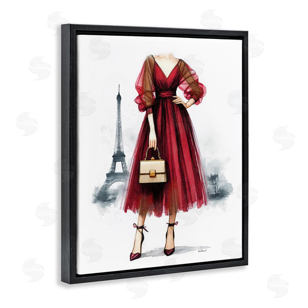 Stupell Industries Amanda Greenwood | Parisian Fashion Red Dress Wall Art