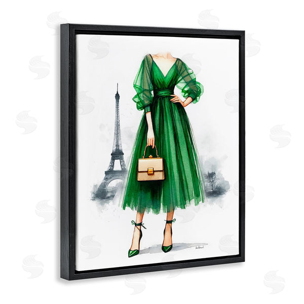 Stupell Industries Amanda Greenwood | Parisian Green Dress Wall Art
