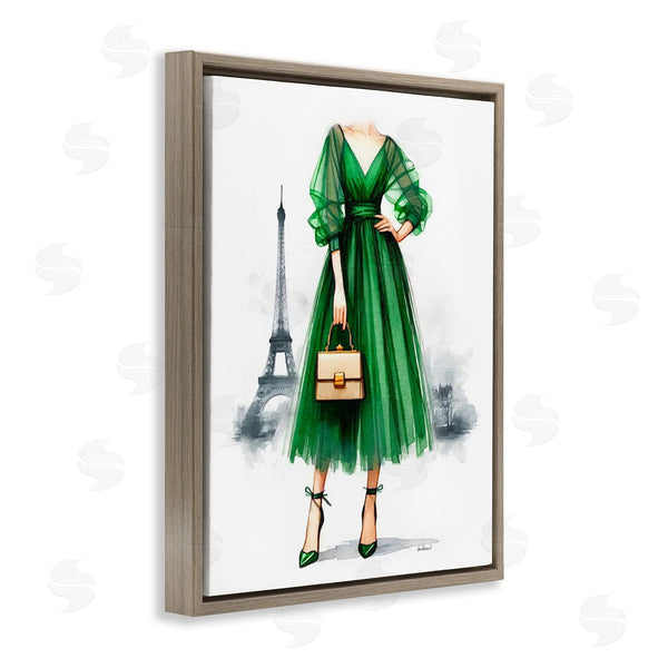 Stupell Industries Amanda Greenwood | Parisian Green Dress Wall Art