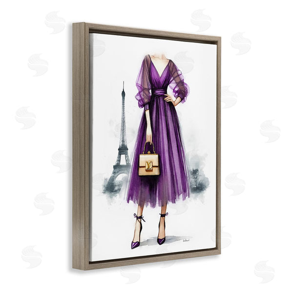 Stupell Industries Amanda Greenwood | Parisian Purple Dress Wall Art